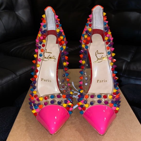 BRAND NEW Christian Louboutin Spike Me 100 Patent - Picture 2 of 5
